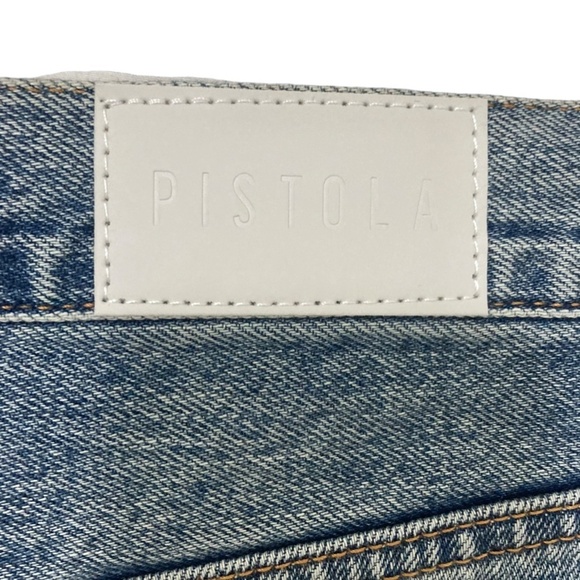 PISTOLA Nova Relaxed High Rise Cut Off Denim Shorts NEW - Picture 10 of 11